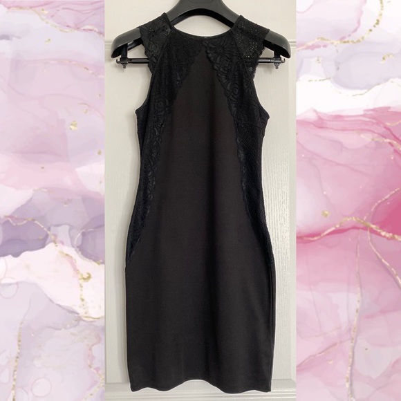 H&M | High Neck Lace Bodycon Dress - Picture 3 of 11